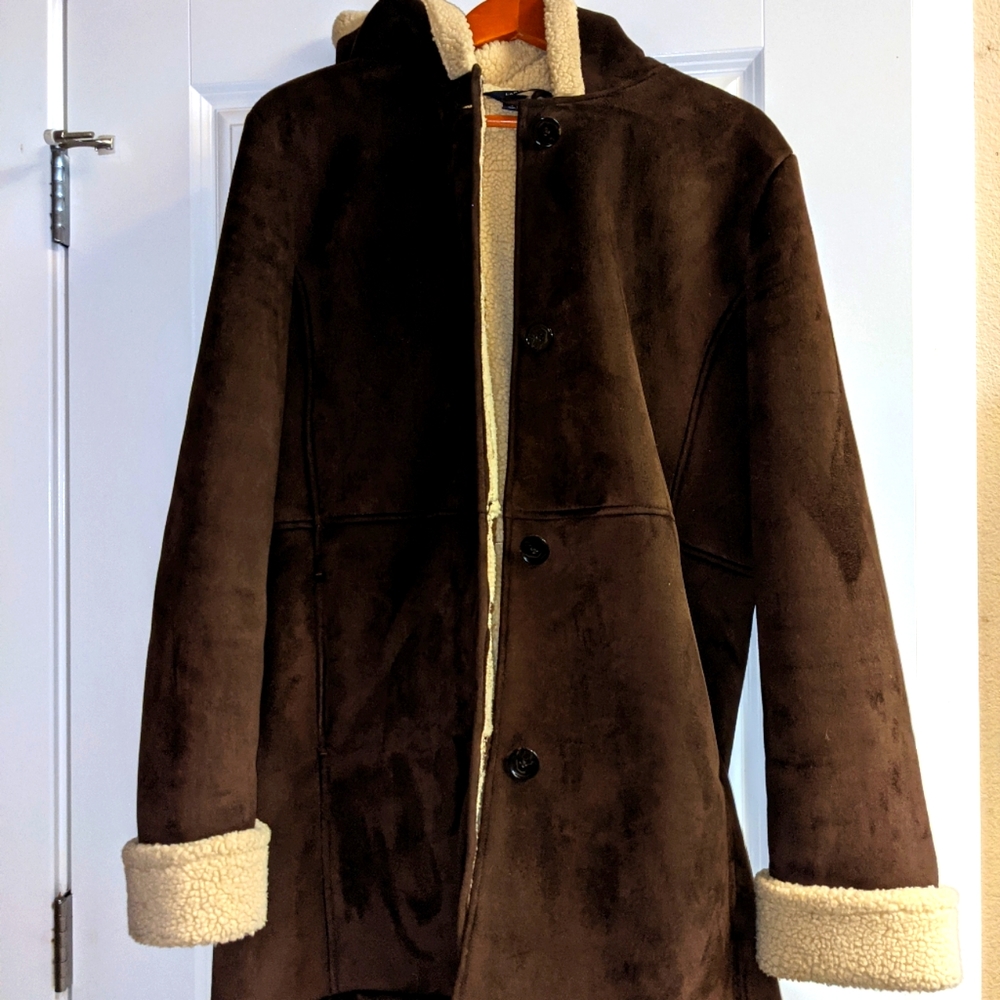 Land's End Warm Winter Fleece Lined Coat